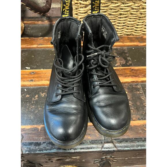 Dr. Martens 1460 Combat Boots Kids Black Size 3 - Picture 5 of 12